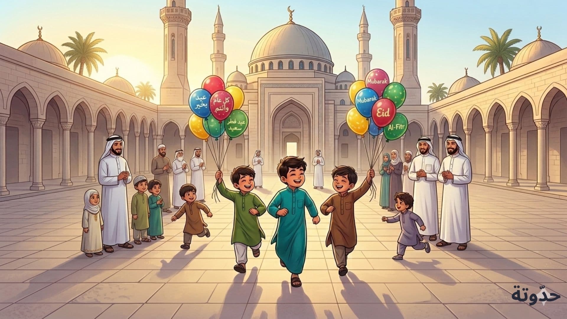 مغامرات الصغير الصائم: عمر وفرحة العيد - قصة عامة للأطفال