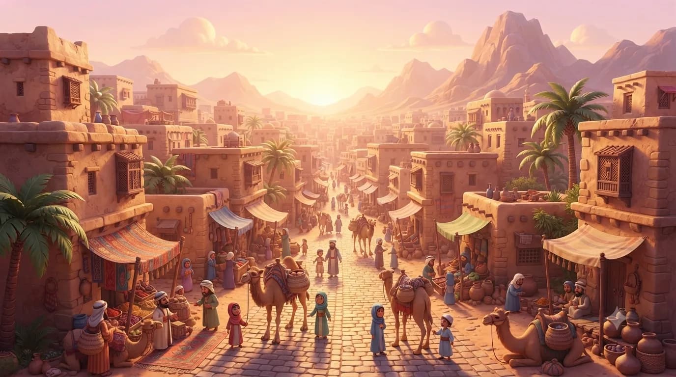 Makkah in ancient times, before the birth of the Prophet ﷺ