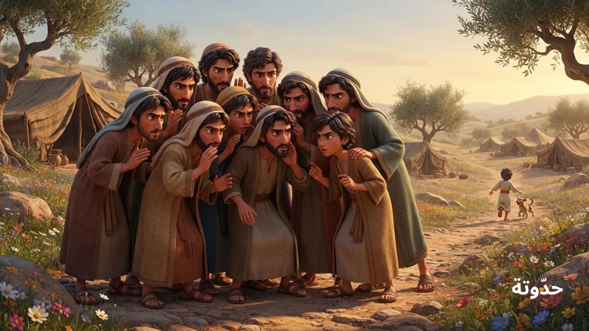إخوة سيدنا يوسف عليه السلام يخططون لرميه في البئر