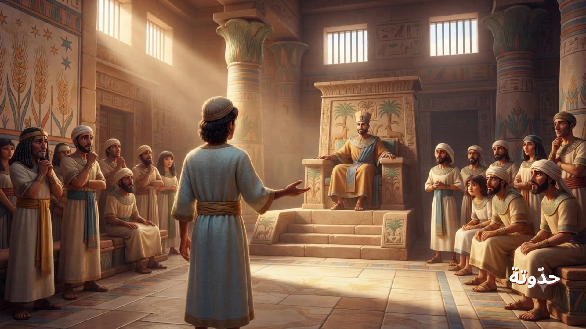 يوسف عليه السلام يفسر حُلم الملك