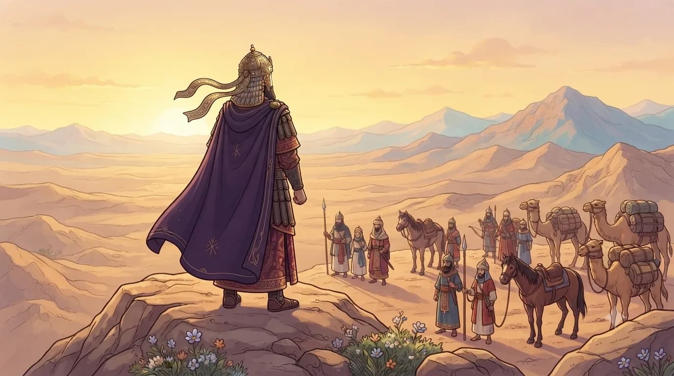 Dhul-Qarnayn sets out toward the far west