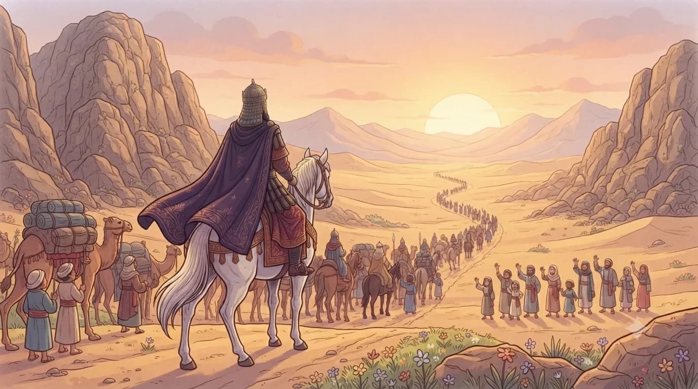 Dhul-Qarnayn completing his wondrous journey across the earth