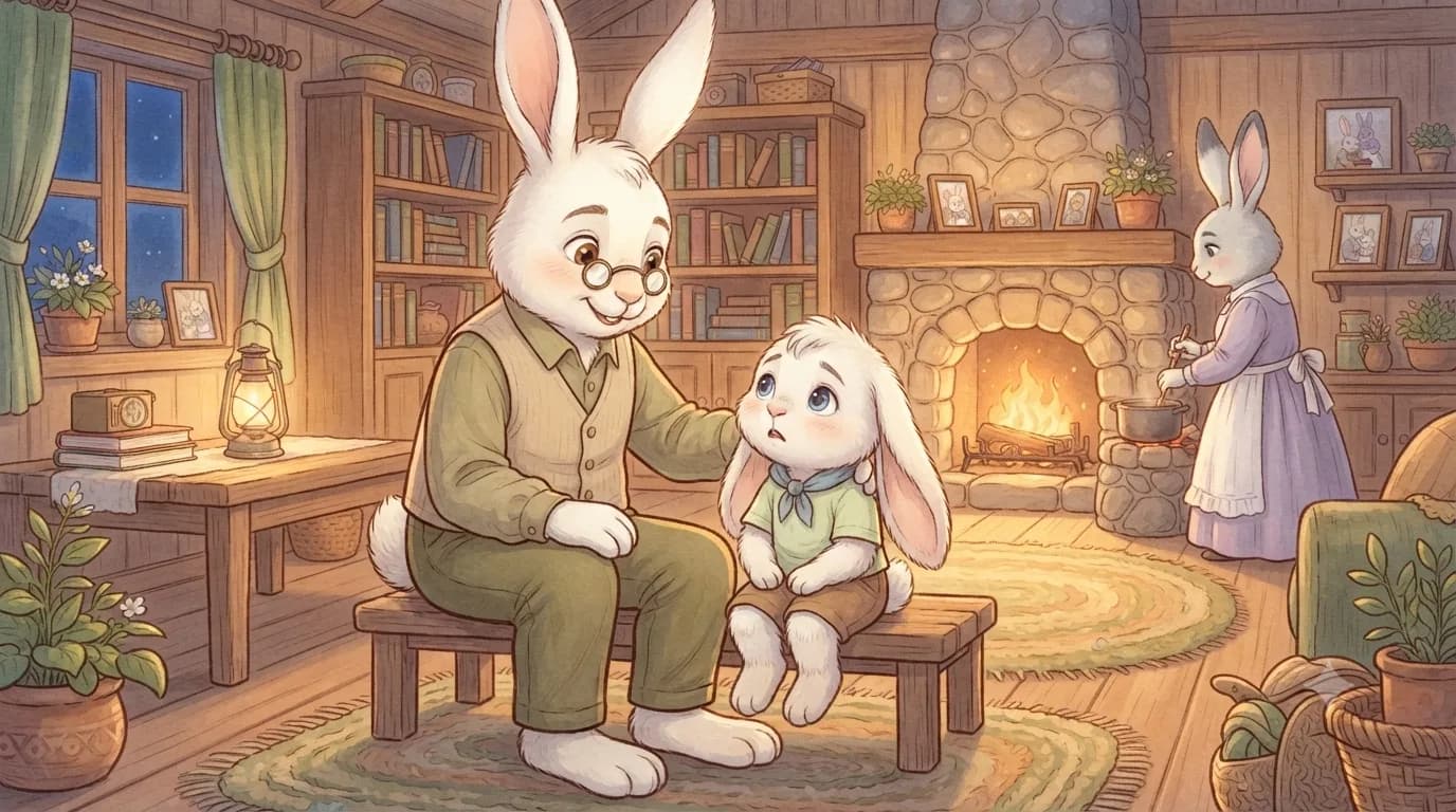 Pip sharing his secret with his papa