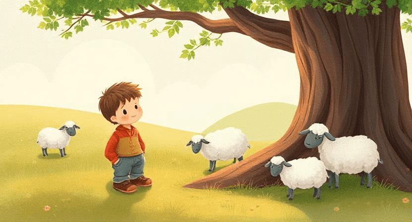 قصة عن الكذب للأطفال: الراعي والذئب - قصة قصص عن السلوكيات اليومية للأطفال
