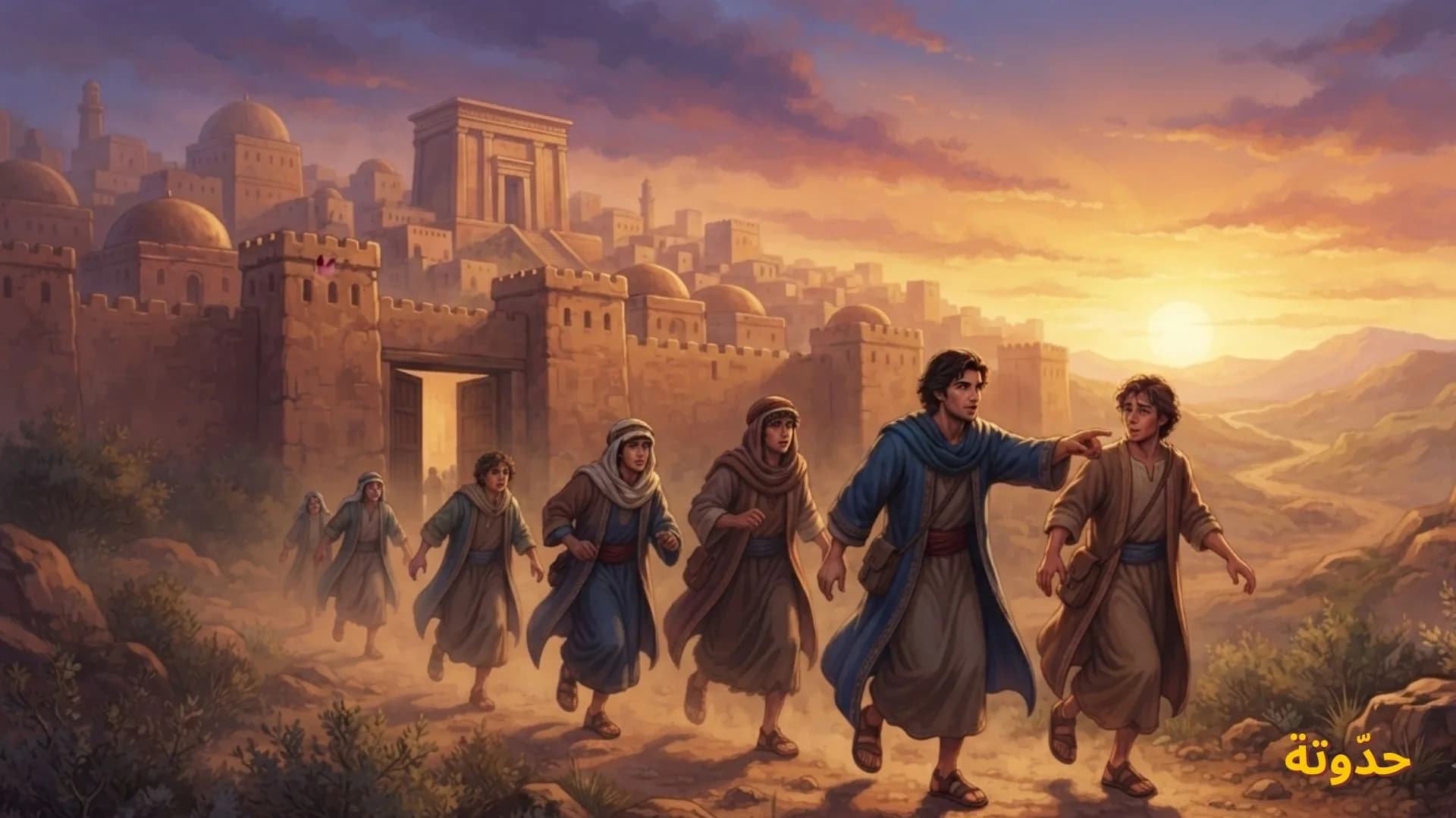 هروب أهل الكهف من المدينة
