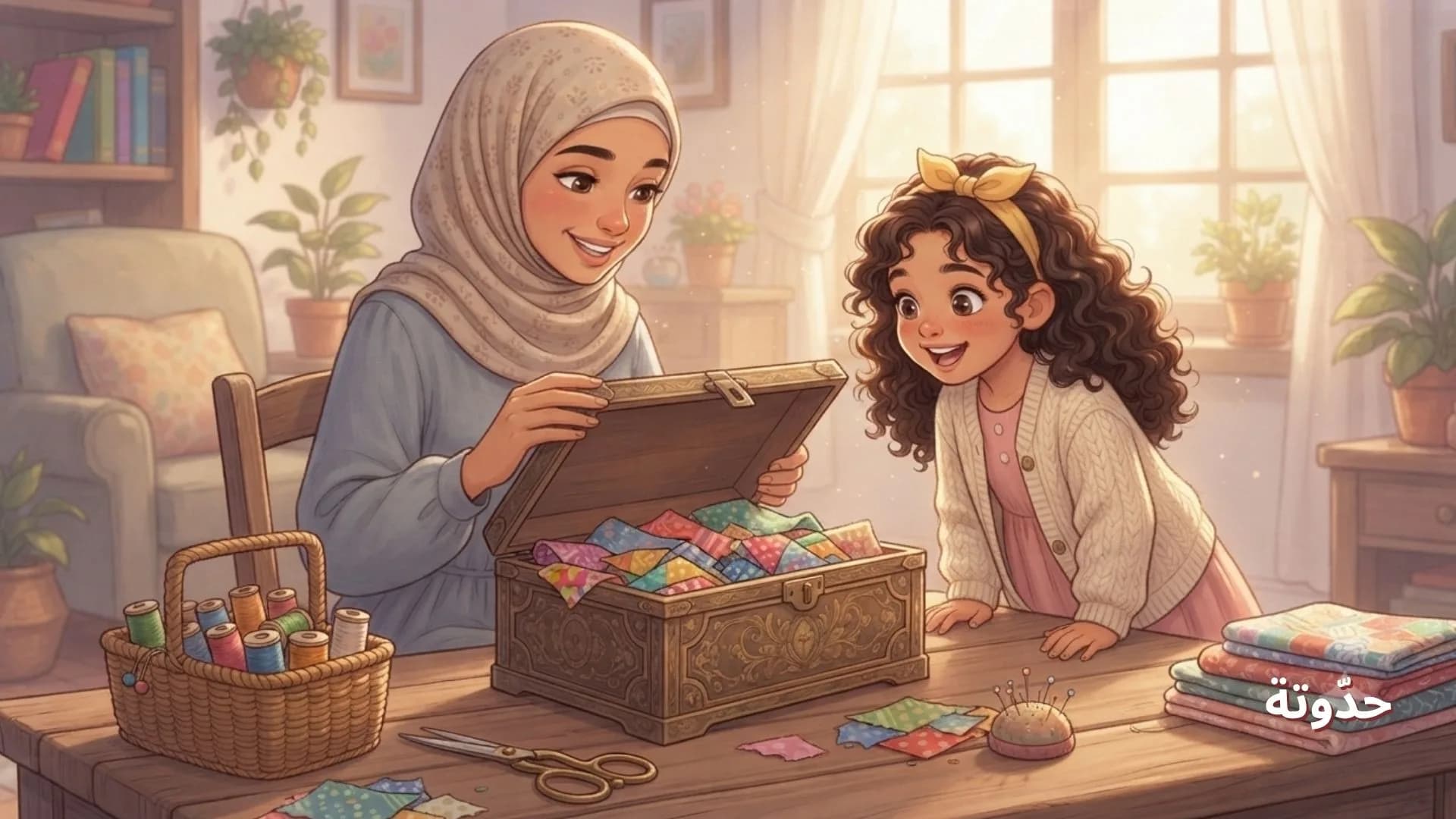 صندوق أقمشة الذكريات