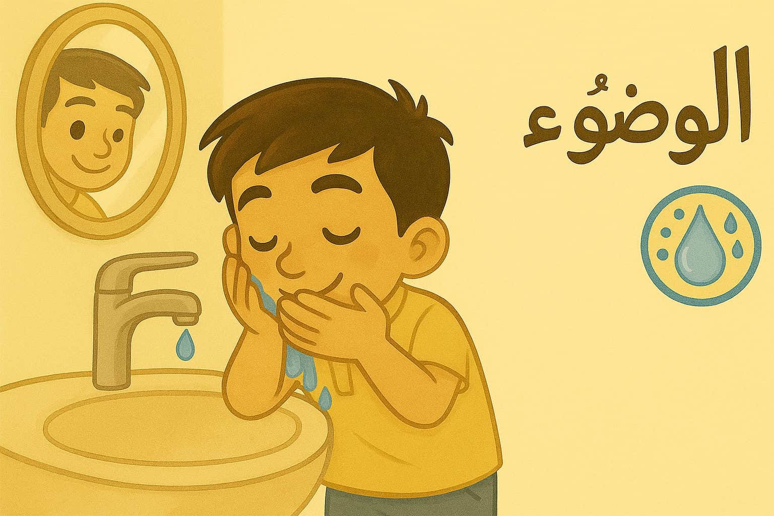 قصة الوضوء للأطفال: هيّا نتوضأ!