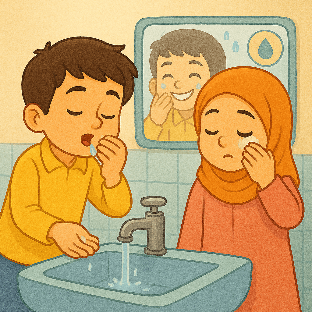 قصة الوضوء للأطفال