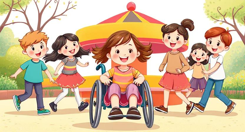 مايا والكرسي المتحرك