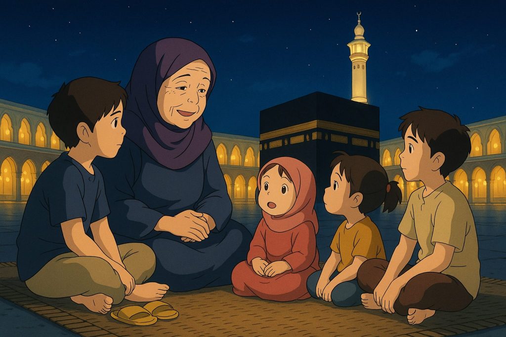 الجدّة والأحفاد في الحرم