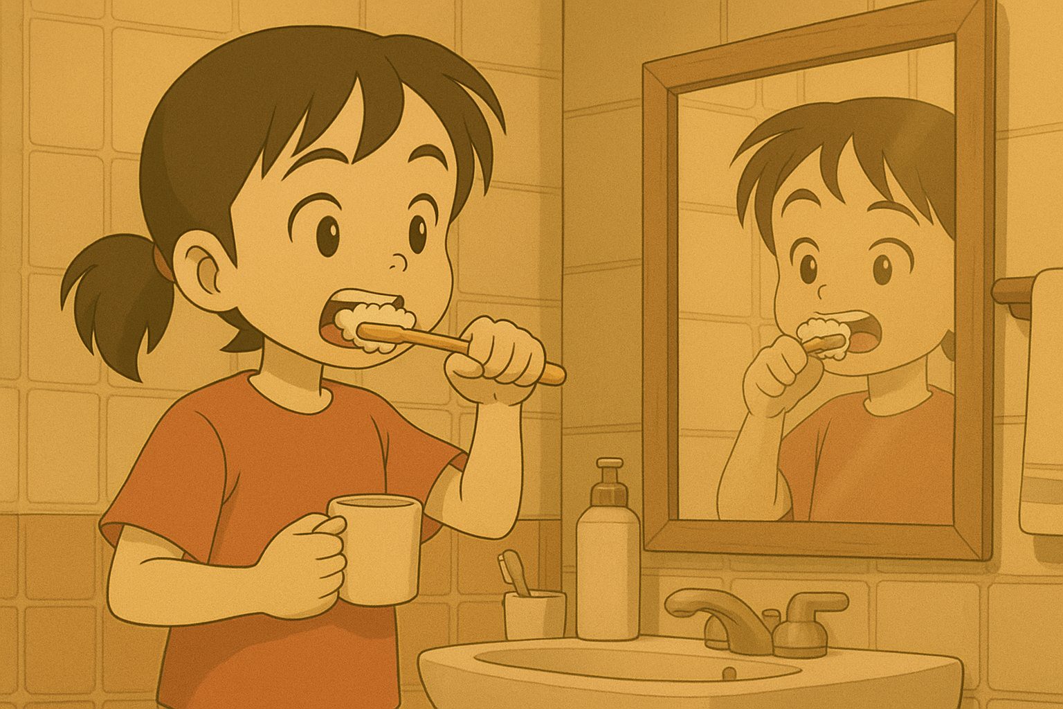 قصة للأطفال عن العناية بالأسنان | نورة والأسنان السعيدة