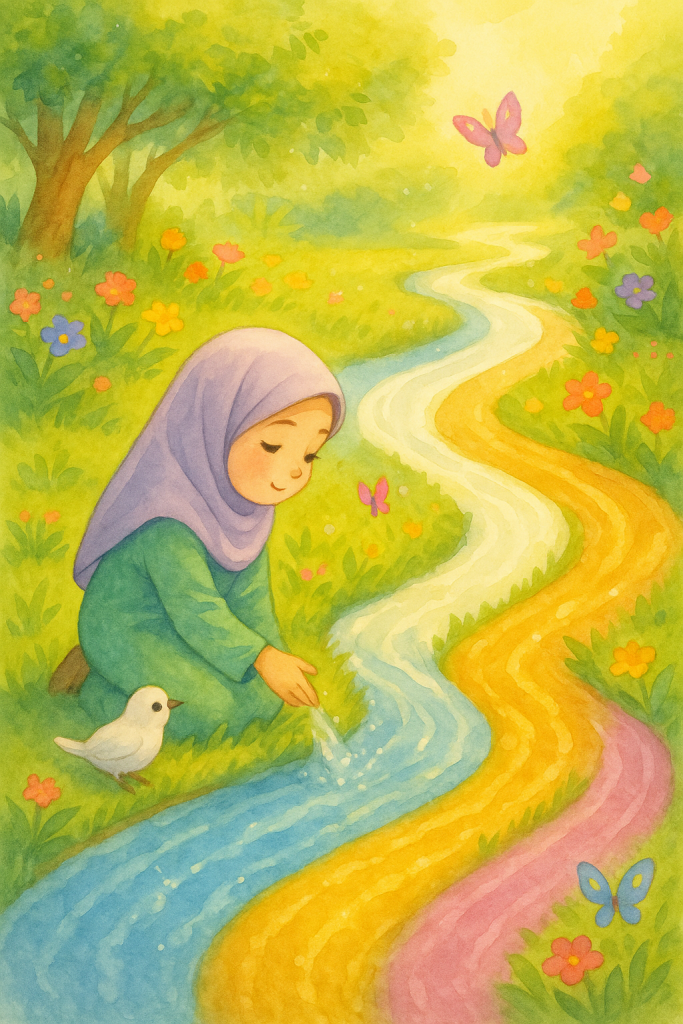 ليان أمام نهر