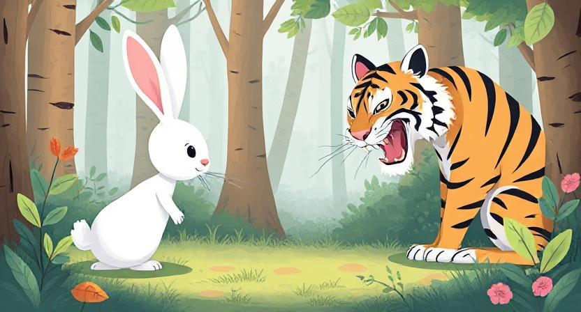 قصة الأرنب والنمر