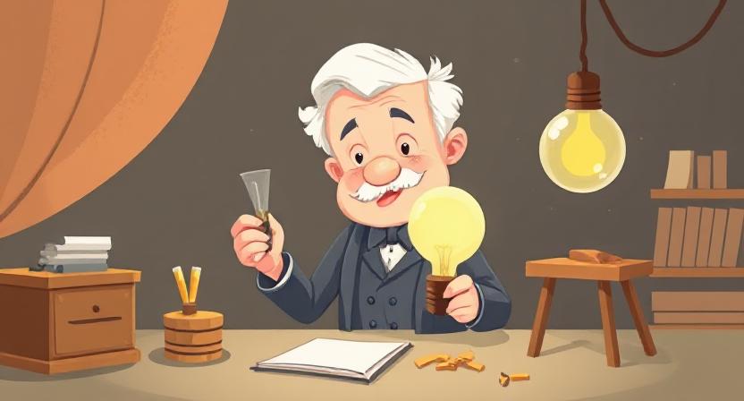 اختراع المصباح الكهربائي