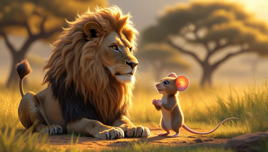قصة الأسد والفأر