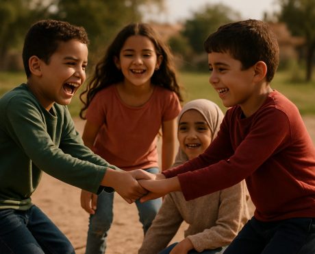 أطفال يلعبون معا