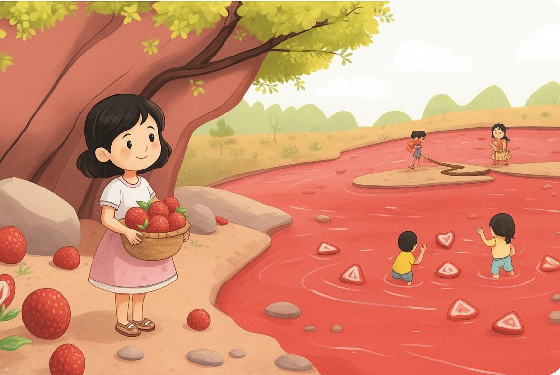 قصة الفراولة للأطفال
