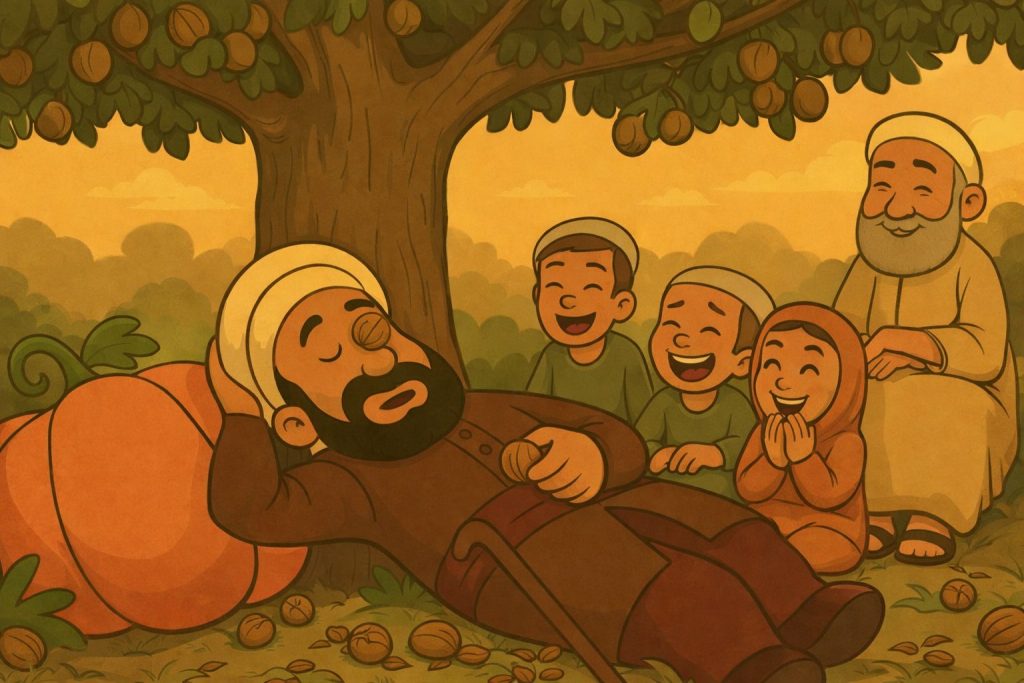 عنتر واليقطينة والجوز